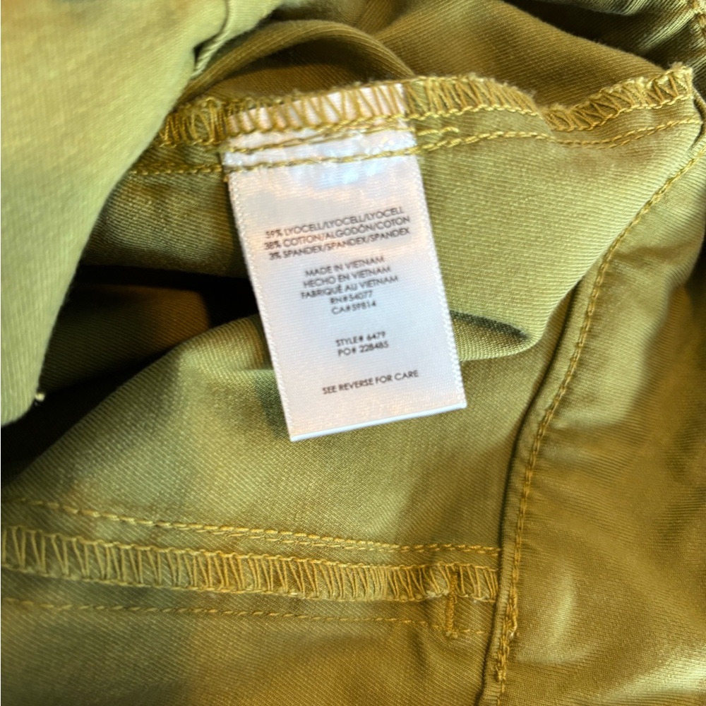 CAbi Trooper Pants Size 4 Moss Green Style #6479 - Picture 3 of 14